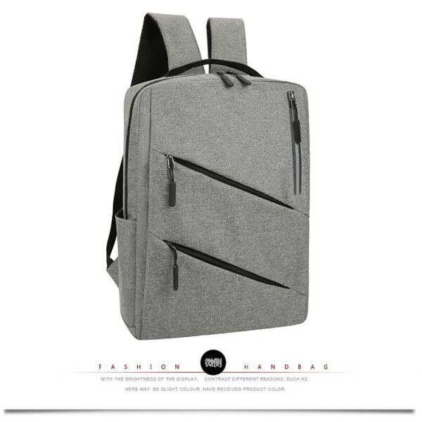 Ryggsäckar |grå med 2 dragkedjar