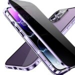 sekretess doubelfodral för Iphone 13 lila