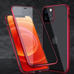 metallfodrall till iphone 12 mini röd