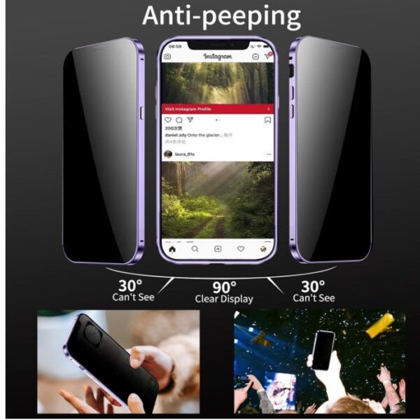 sekretess doubelfodral för Iphone 13 lila - Image 2