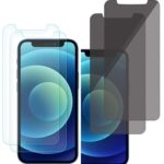 4 st skärmskydd 2 normal och 2 sekretess för 13/13 pro