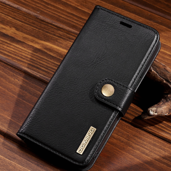 DG.MING Äkta Läder för Iphone 14 pro max svart