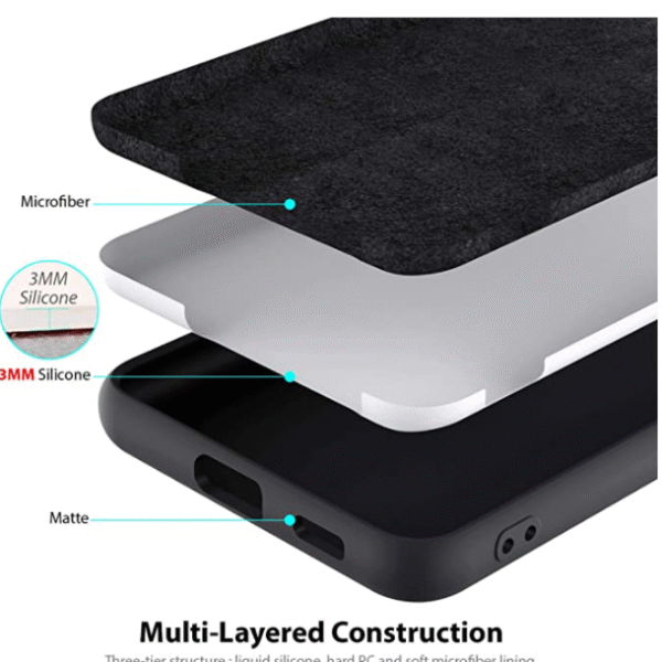 Mjukt Silikon fodral till Samsung S21svart - Image 2