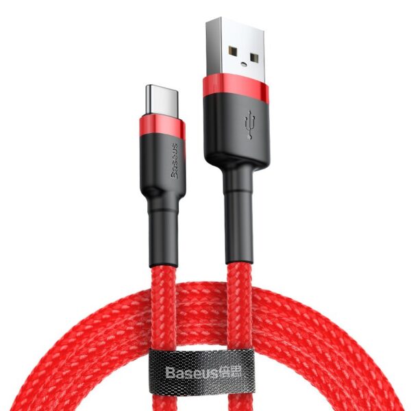1 st super kvalitet Baseus cable Cafule USB - USB-C 3m 2A red