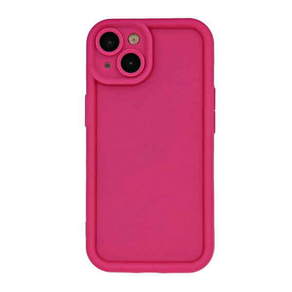 Rim TPU skal för iPhone 15 pro rosa - Image 2