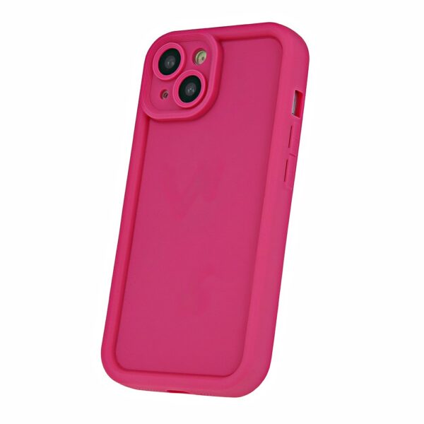 Rim TPU skal för iPhone 15 pro rosa - Image 3