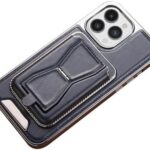 Premiumfodral i affärsklass med exponerat etikett för iphone 15