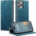 CaseMe 0013 Leather Wallet Case for iPhone 16 green