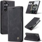 Läderfodral caseme 0013 för Samsung S24 svart