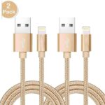 2 st 2 m guld  iphone kabel top kvalitet