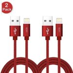 2 st super kvalitet 2 m iphone kabel|röd