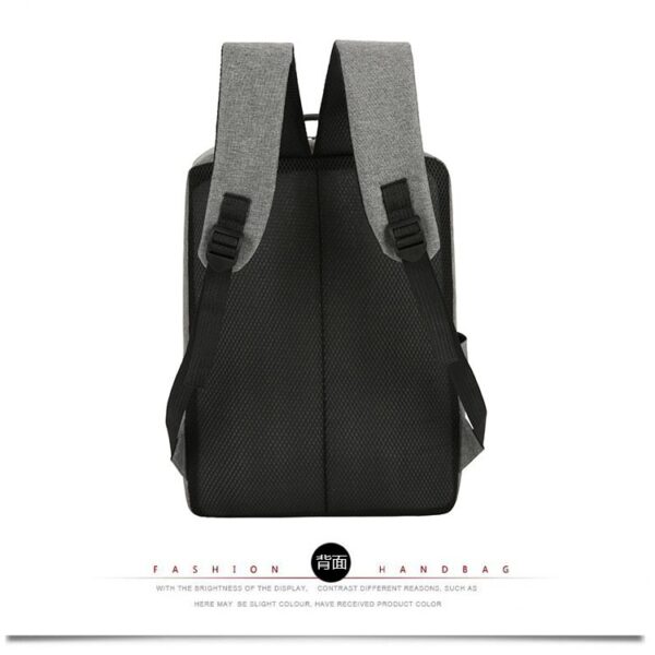 Ryggsäckar |grå med 2 dragkedjar - Image 5