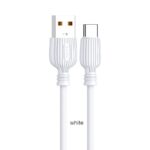 2 st super kvalitet 1m usb-c laddarekabel vit