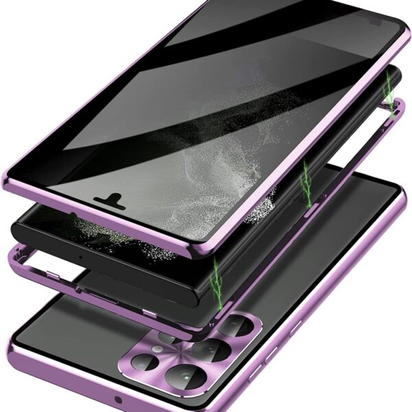 sekretess doubelfodral för Samsung S21 silver - Image 2