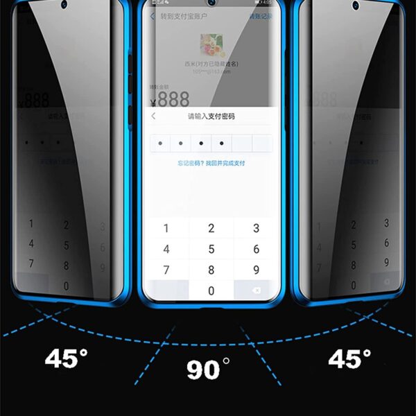 sekretess doubelfodral för Samsung S24 ultra blå - Image 4