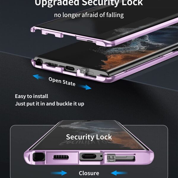 Sekretess dubbelt magnetiskt skal iphone 13 grön - Image 5