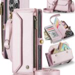 Caseme Plånbok med dragkedja iphone 16 rosa