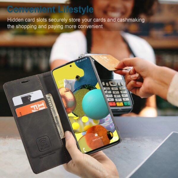 läderfodral för Samsung S22 plus vinröd - Image 6