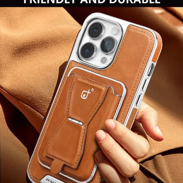 Löstagbar kortplånboksväska Magnetisk läderfodral för iPhone 15 - Image 2