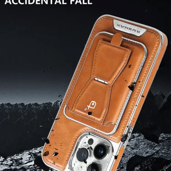 Löstagbar kortplånboksväska Magnetisk läderfodral för iPhone 15 - Image 4