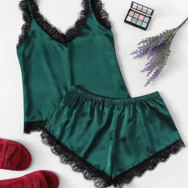 2 delars Nattkläder Underkläder|XXL|grönt|