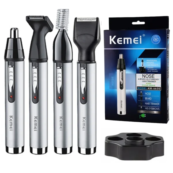 4in1 Rechargeable Nose Ear Hair Trimmer For Men