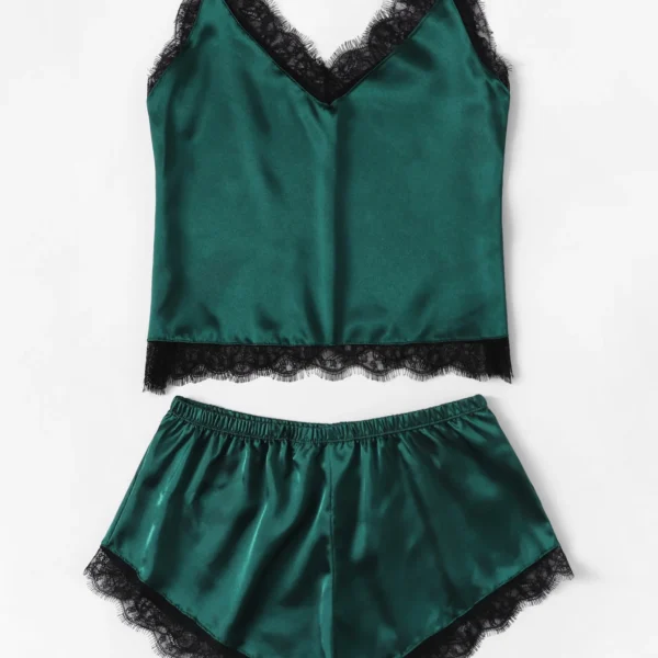 2 delars Nattkläder Underkläder|XXL|grönt| - Image 6