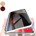 Sekretessskydd metallfodrall till iPhone 15 silver