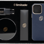 Tillbehörspaket – iPhone 13 Pro – Midnattsblå Saffiano