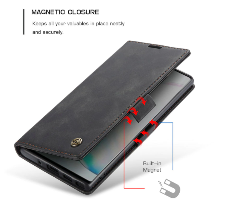 black.png Läderfödral caseme 0013 för Samsung A15 svart - Image 1