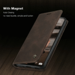 Läderfödral caseme 0013 för  iphone 11  pro max mörkbrun