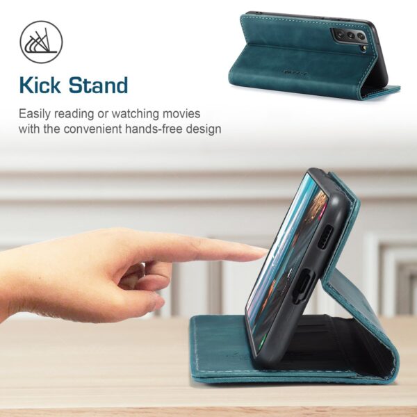 läderfodral för Samsung S22 plus vinröd - Image 4