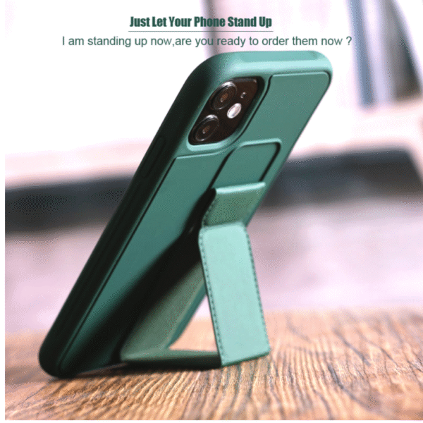 fodral med handrem för iphone 13 pro max grön - Image 2