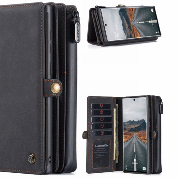 Läderfödral caseme 0018 för  iphone 12 mini svart