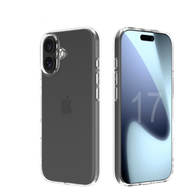 Slimmat Silikonfodral 1 mm – Transparent – iPhone 17 - Image 2