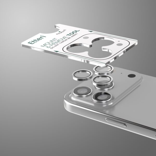 kameralinsskydd för iphone 17 pro/max grå - Image 3