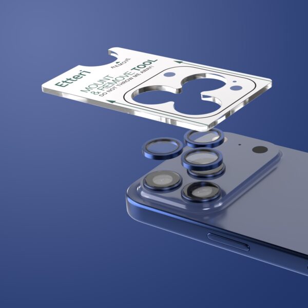 kameralinsskydd   för iphone 17 pro/max blå - Image 3