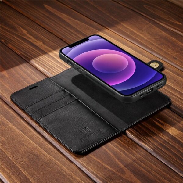 DG.MING Äkta Läder  för iPhone 12pro max ljusbrun - Image 3